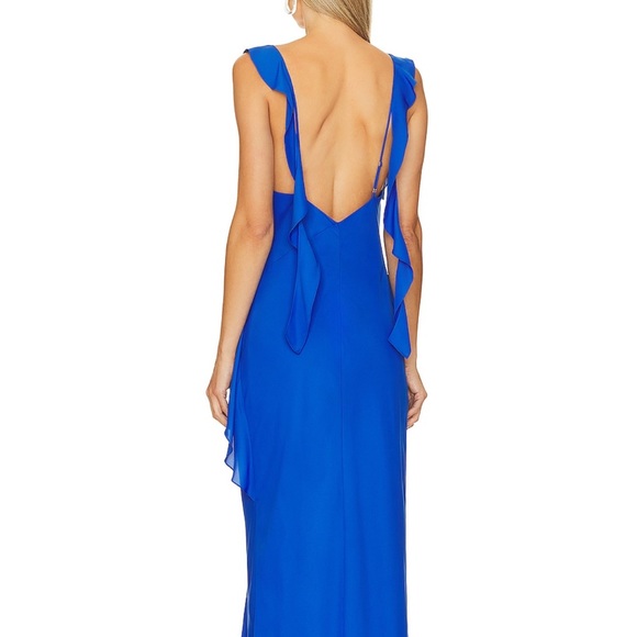 Amanda Uprichard Cantara Gown in Royal - Size S /Small - Picture 4 of 6